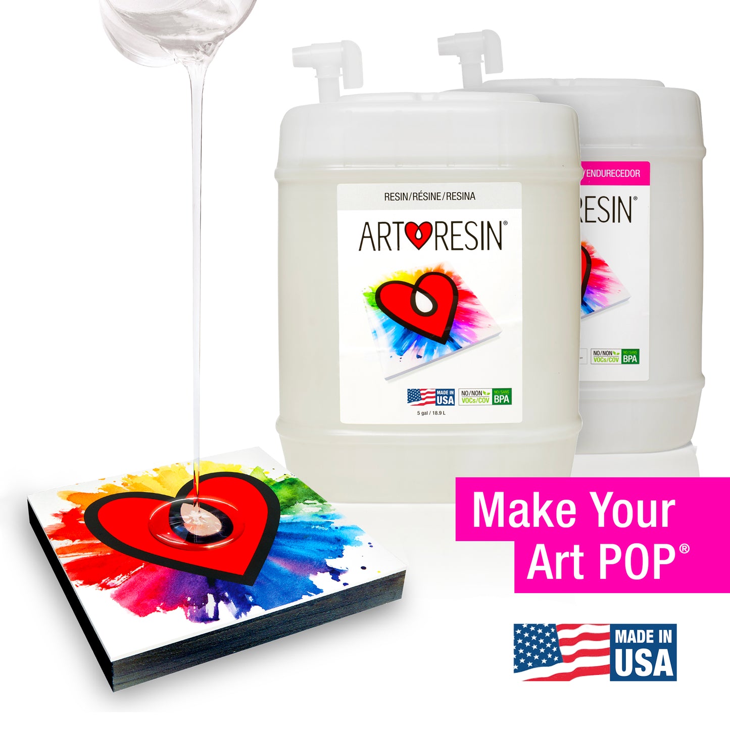 37.8 L (10 gal) ArtResin - Epoxy Resin