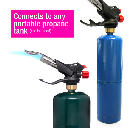Maker's Propane Torch Head with Wide Angle Flame Attachment